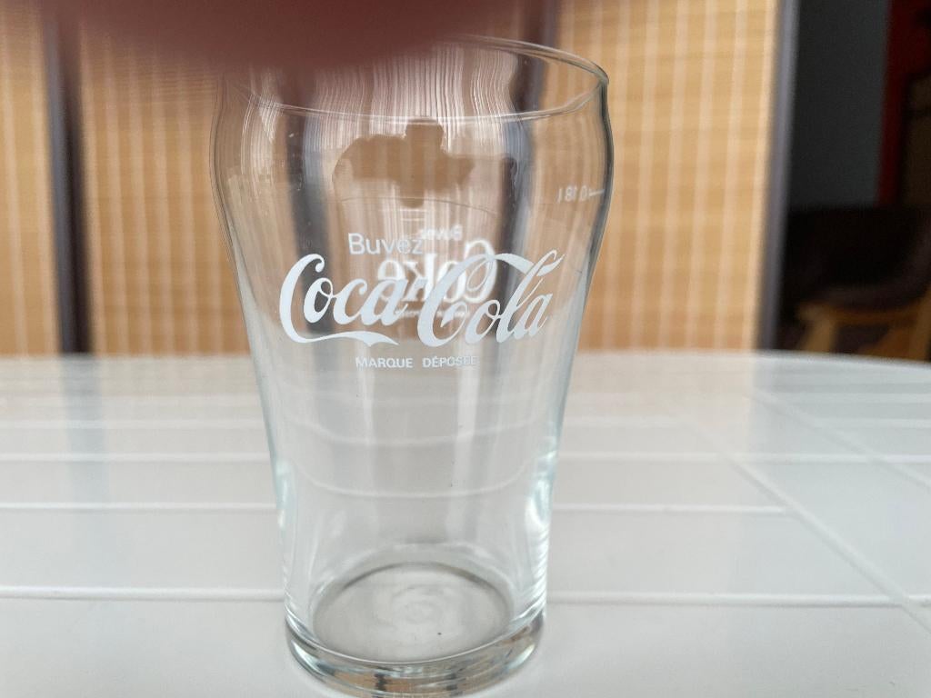 Verre Coca-Cola ancien 18 cl, Enlèvement, Utilisé, Verre à soda