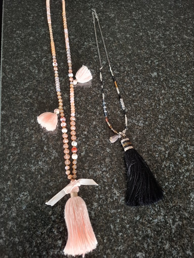 Fashion kettingen, Handtassen en Accessoires, Kettingen, Ophalen of Verzenden, Zo goed als nieuw, Roze, Met hanger