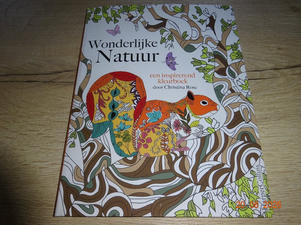 kleurboek de wonderlijke natuur volwassenen, Ophalen of Verzenden