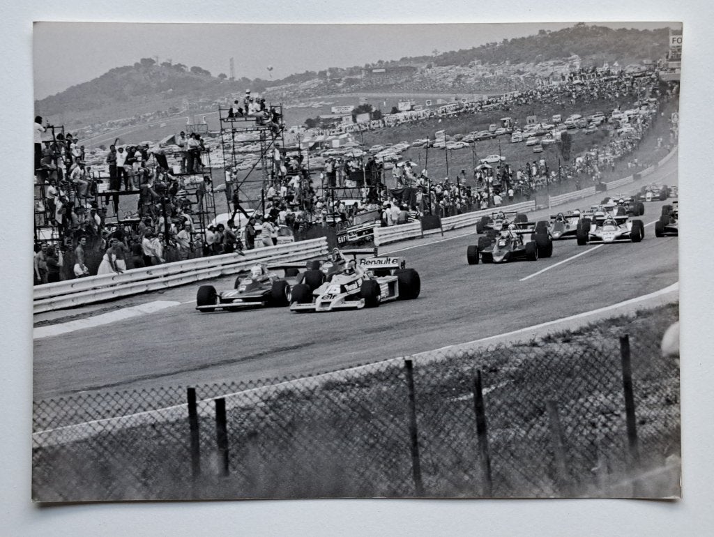 Originele F1-foto – start GP Zuid-Afrika Kyalami 1979, Verzamelen, 1960 tot 1980, Gebruikt, Foto, Ophalen of Verzenden