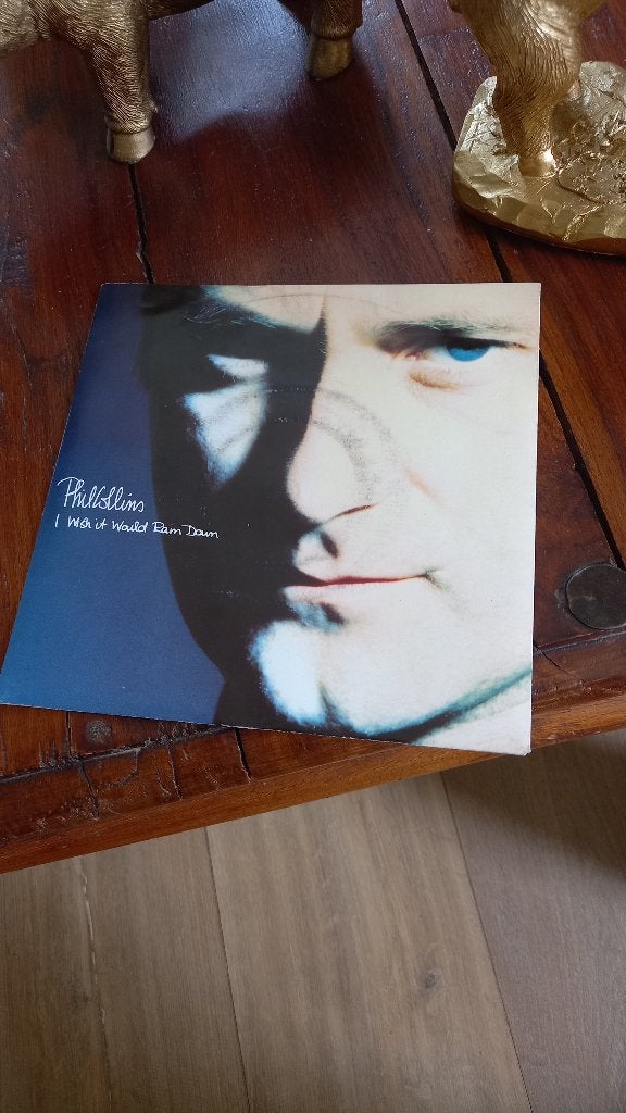vinyl (45T) phil collins "i wish it would rain down", Cd's en Dvd's, Ophalen, Zo goed als nieuw, Pop