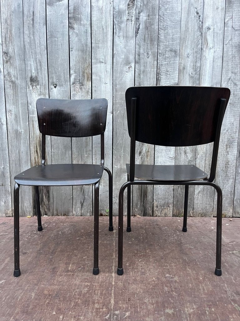 Galvanitas | Pagholz couleur ébène | 25 en stock, Bois, Galvanitas stapelstoel | jaren 70, Noir, Envoi