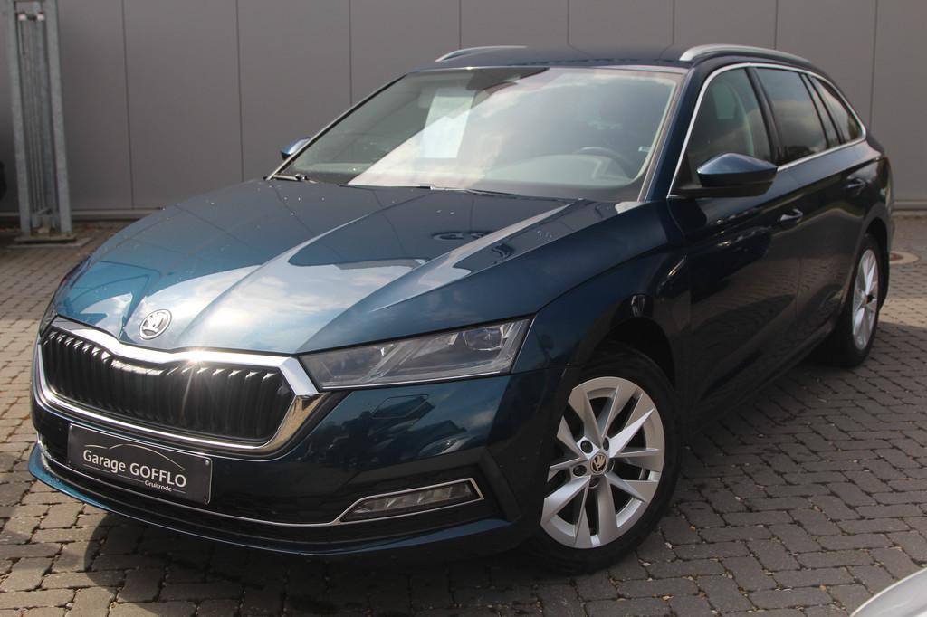 Skoda Octavia Combi 1.0 TSI - 110.915KM - 2021, Voorwielaandrijving, Stof, Gebruikt, Blauw