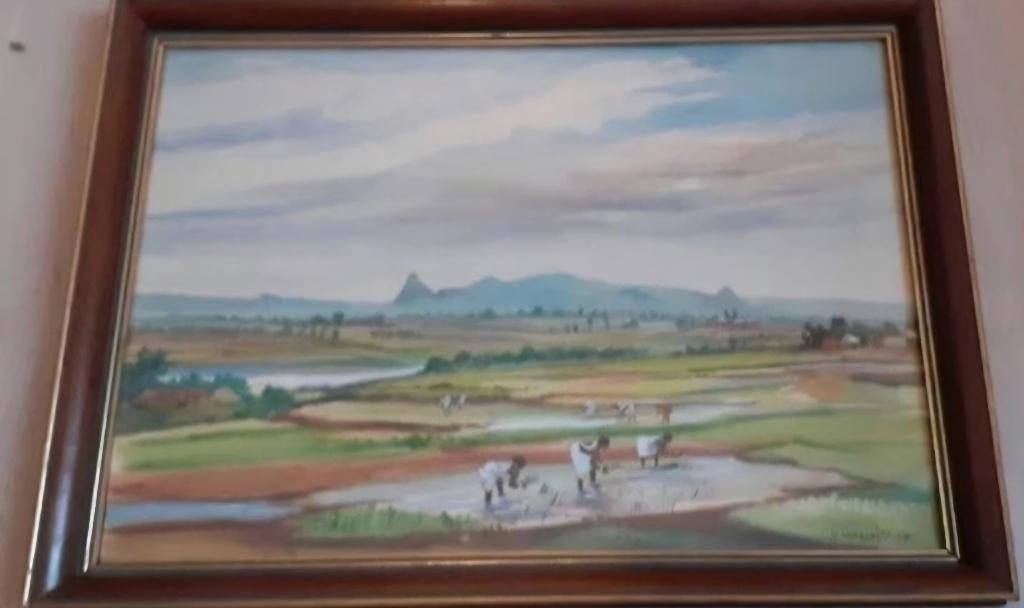Aquarel+Mukherjee+Aziatische kunst+Bengaals, Ophalen of Verzenden