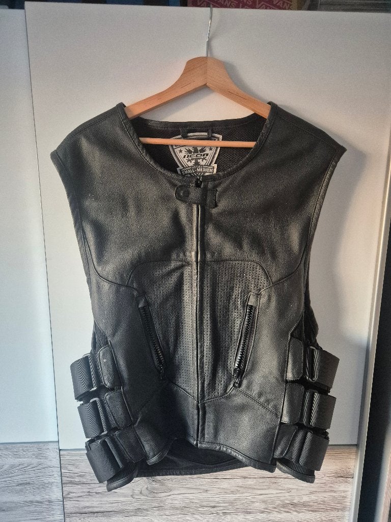 Icon regulator vest, Motoren, Ophalen, Tweedehands, Heren, Jas | leer