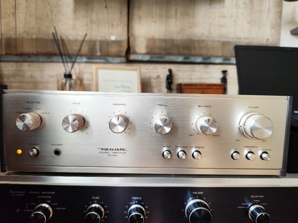 Amplificateur hifi REALISTIC SA 800, Autres marques, Moins de 60 watts, Reconditionné, Enlèvement