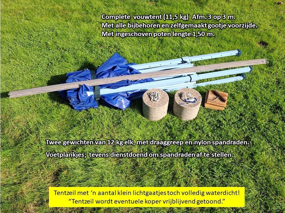 Open afdaktent (Luifel) van 3 op 3 meter., Caravans en Kamperen, Ophalen