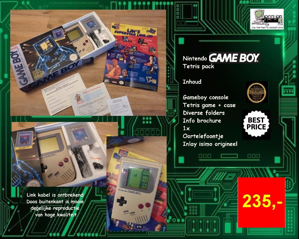 Nintendo gameboy tetris pack, Consoles de jeu & Jeux vidéo, Enlèvement