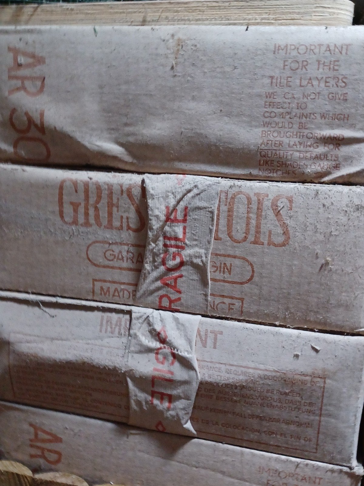 Grès d'artois AR 30, Enlèvement