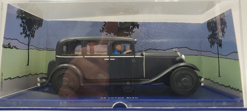 Tintin No. 09 Berline de Mitsuhirato – The Blue Lotus, Hobby en Vrije tijd, Modelauto's | 1:43, Overige merken, Auto, Verzenden