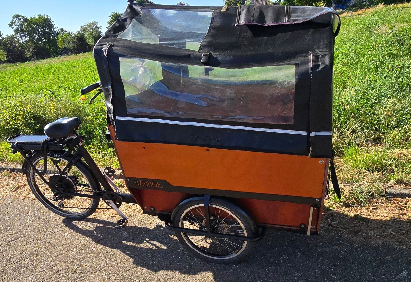 Elektrische Babboe max bakfiets voor 6 kindjes  goede staat, Fietsen en Brommers, Ophalen