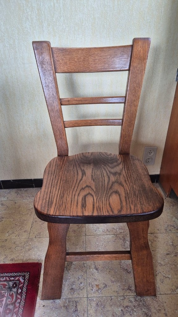 Eetplaats met 6 stoelen en uittrekbare tafel., Ophalen, Gebruikt, Retro, 4 tot 6 stoelen