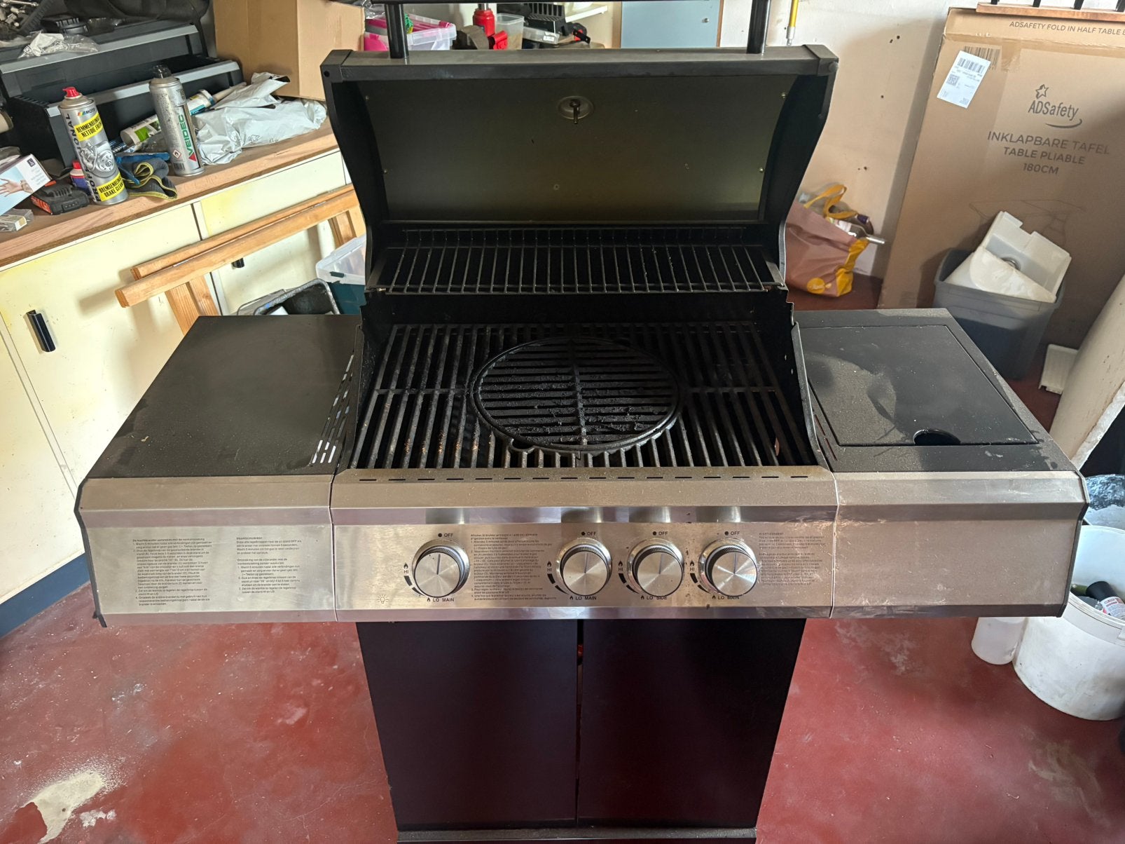 Gas barbecue, Ophalen