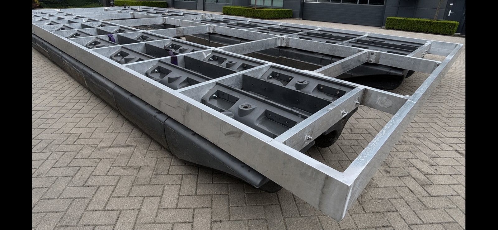 Demontabel Huisboot Ponton-onderstel Bouw Uw eigen Houseboat, Sports nautiques & Bateaux, Neuf, 10 m, Aluminium, 4 m