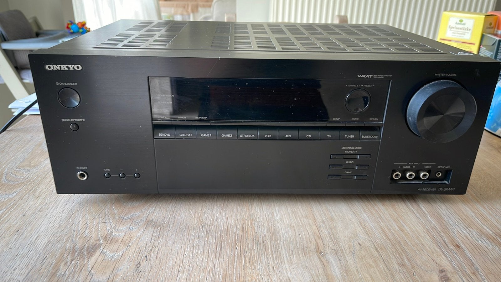 Onkyo receiver zwart, Ophalen, 120 watt of meer, Onkyo, Gebruikt