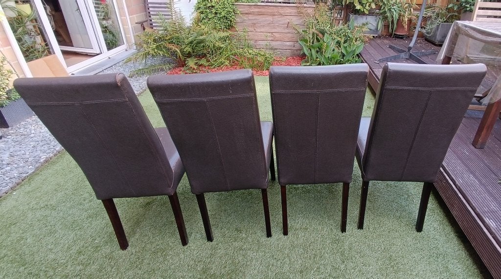lot de 4 chaises 10€ les 4, Bois, Brun, Enlèvement, Utilisé