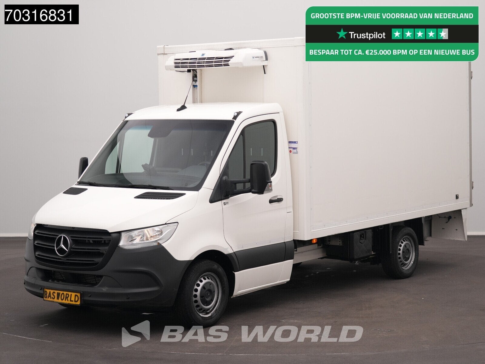 Mercedes Sprinter 314 CDI Automaat Koelwagen Thermo King V-2, Auto's, Bestelwagens en Lichte vracht, Bedrijf, Te koop, Achteruitrijcamera