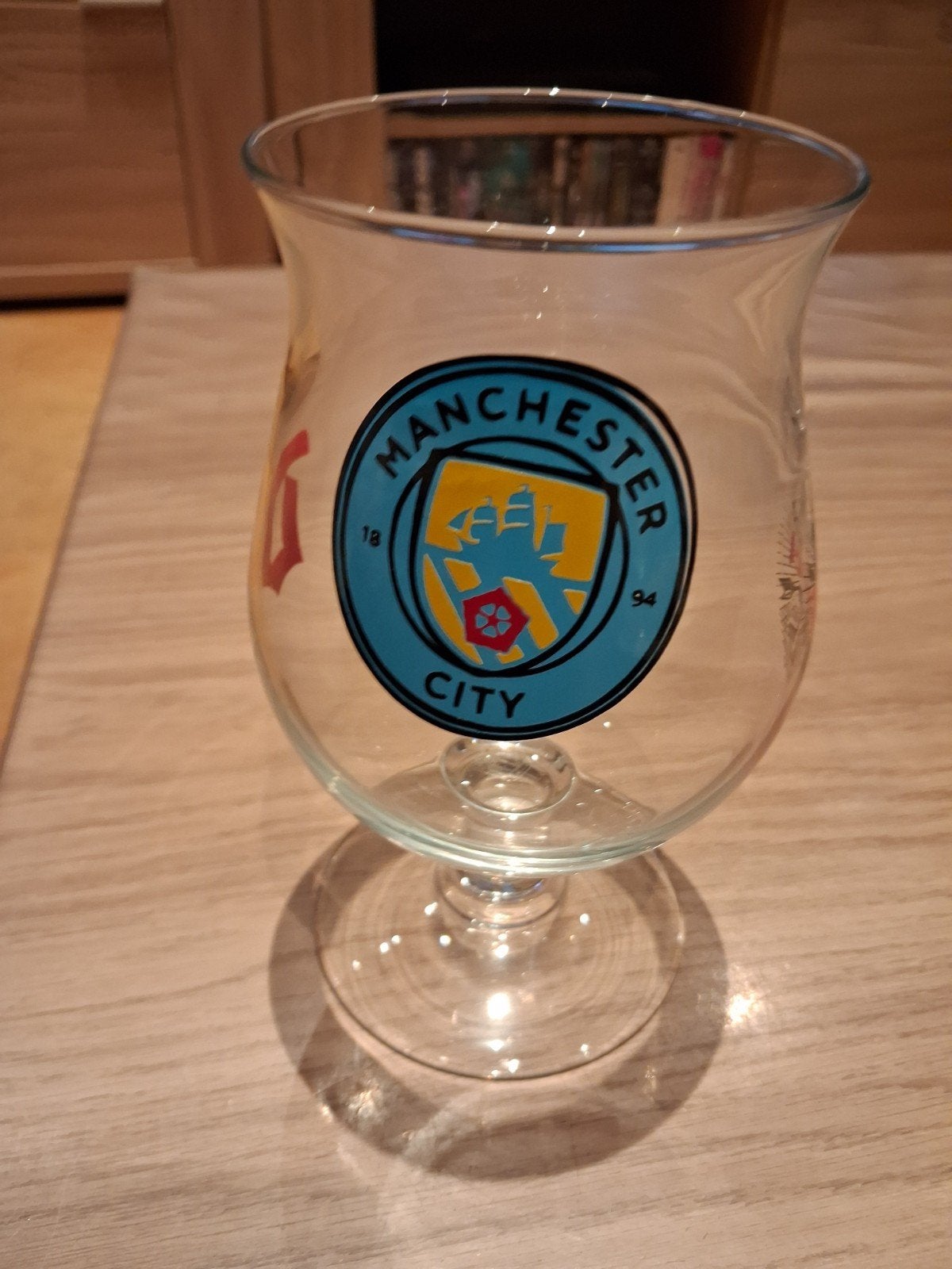Duvel glas Manchester City 1894, Verzamelen, Ophalen of Verzenden, Nieuw, Glas of Glazen, Duvel