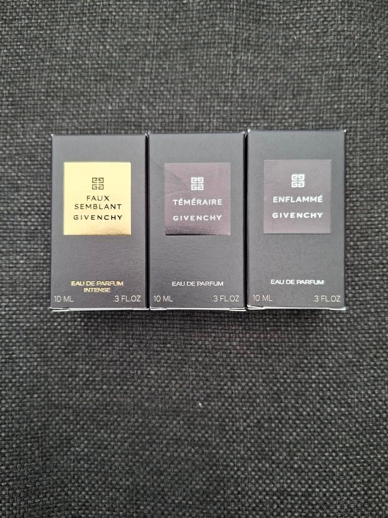 3 parfum miniaturen Givenchy, Ophalen of Verzenden, Nieuw, Miniatuur, Gevuld
