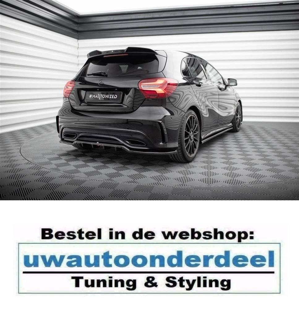 Maxton Design Spoiler Splitter Lip A Klasse W176 AMG Line Fa, Verzenden