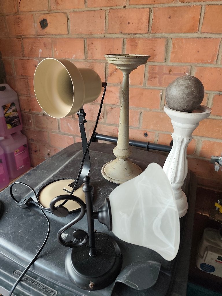 Verlichting, enz... (Zie beschrijving), Diversen, Rommelmarktspullen, Ophalen