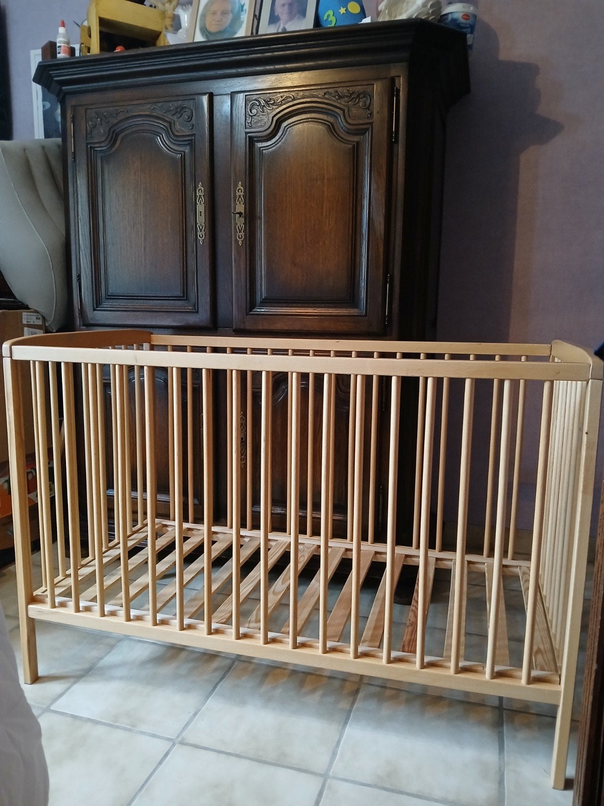 babybedje met matras, Ophalen, Gebruikt, Ledikant