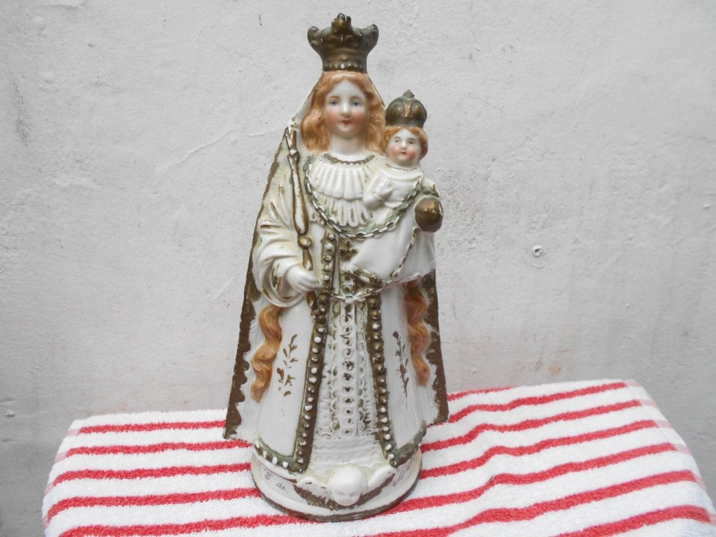 antieke MADONNA met KIND-notre dame de MONTAIGUE, Antiquités & Art, Enlèvement ou Envoi