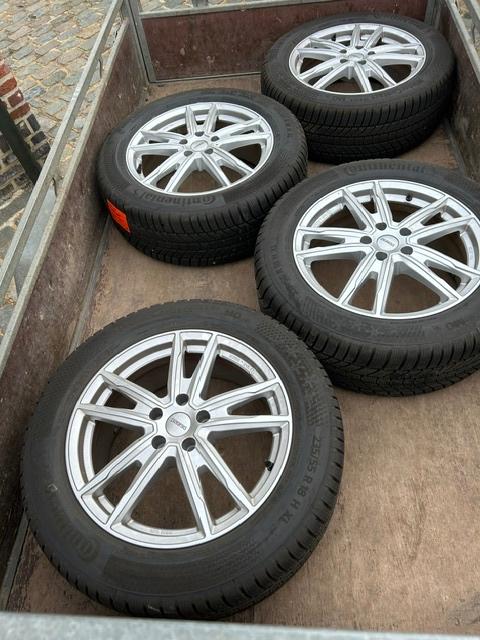 Winterbanden op velg met bandendruksensoren, Ophalen