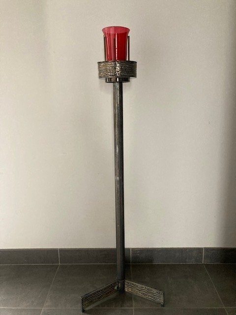 Verzilverde godslamp kerk (118 cm), Enlèvement