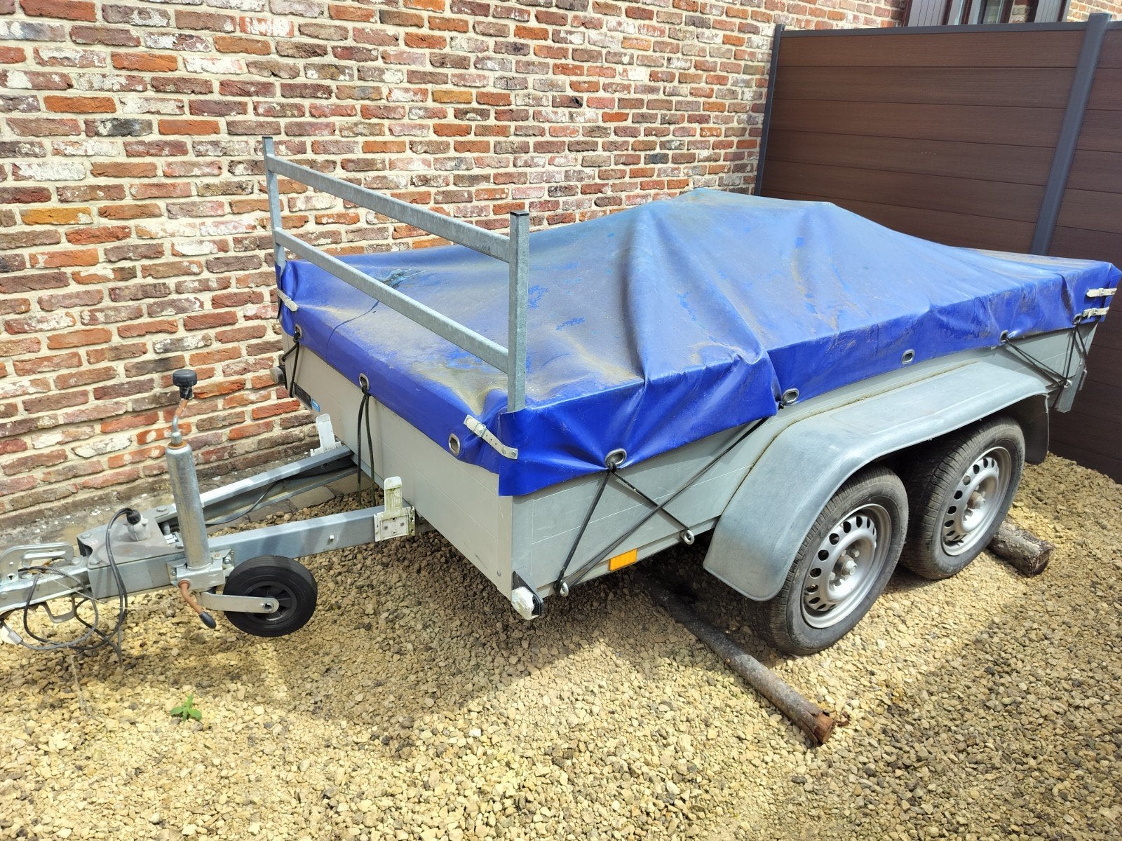 Annsems aanhangwagen dubbele as 750kg, Enlèvement