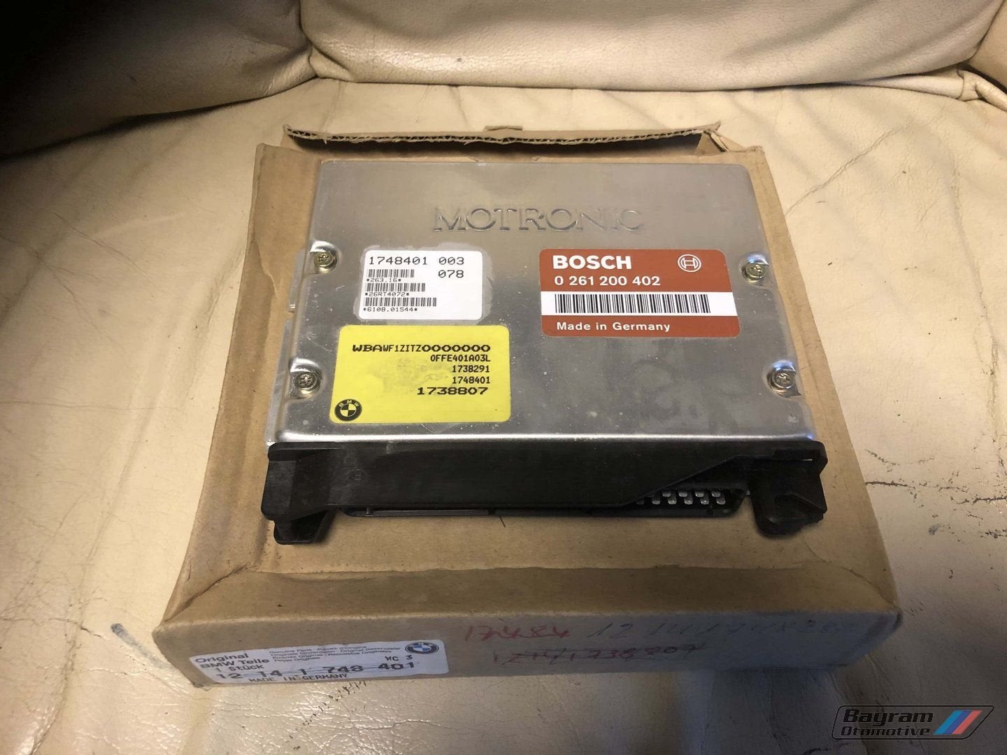 Bmw E36 325i ecu nos Bosch 0261200402 motor computer 3-serie, -, Utilisé, -, Enlèvement ou Envoi