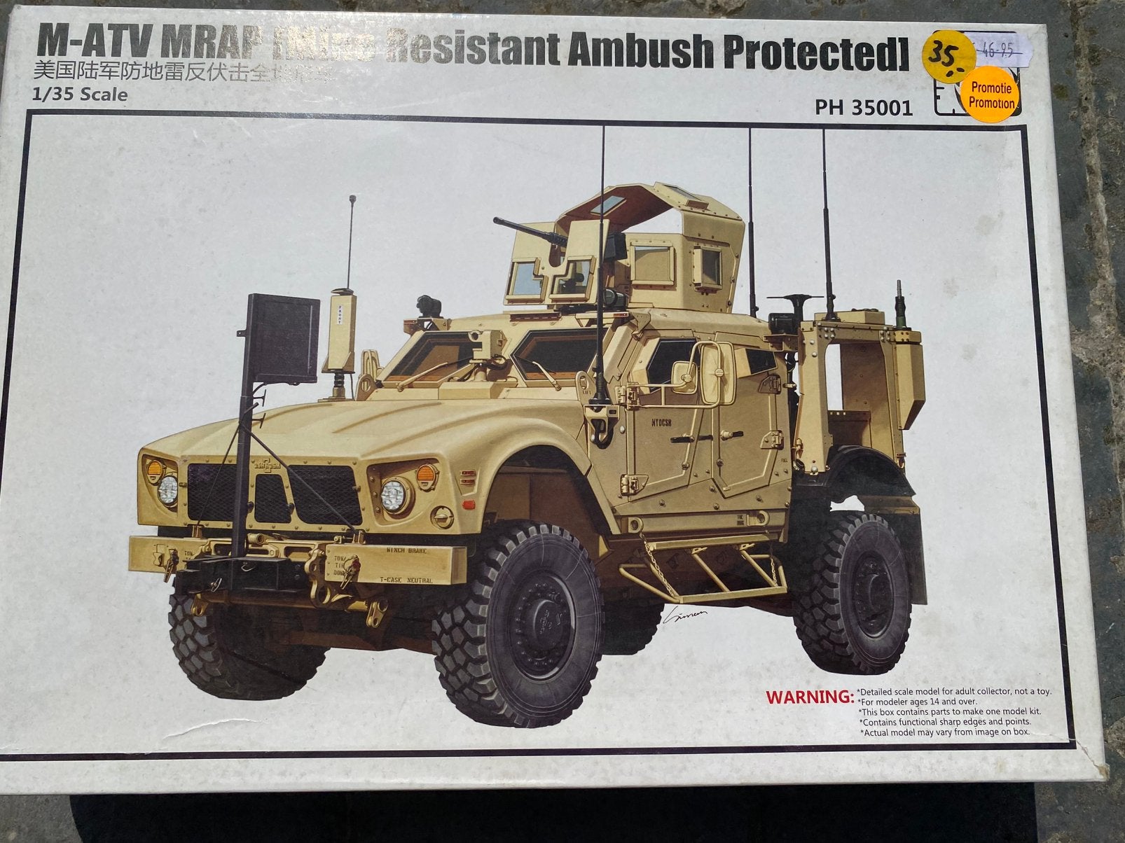Modelbouwdoos PANDA M-ATV 1/35, Hobby en Vrije tijd, Modelbouw | Auto's en Voertuigen, Verzenden, Zo goed als nieuw