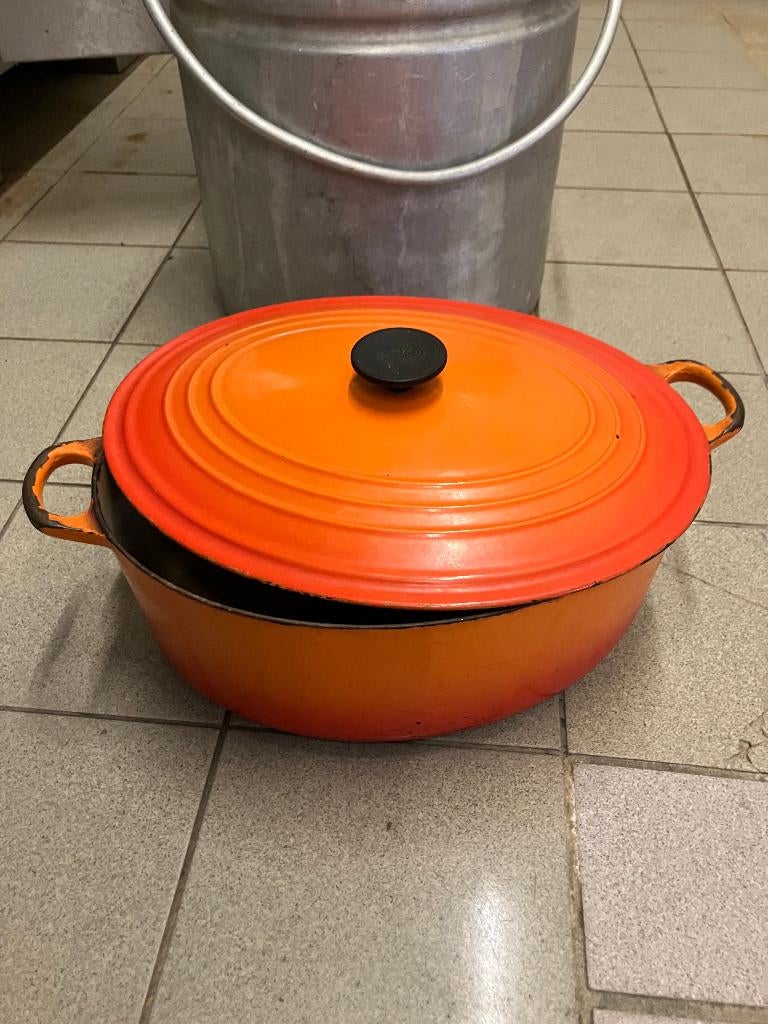 Le Creuset braad-stoofpot met deksel kookpot, Huis en Inrichting, Ophalen, Gebruikt