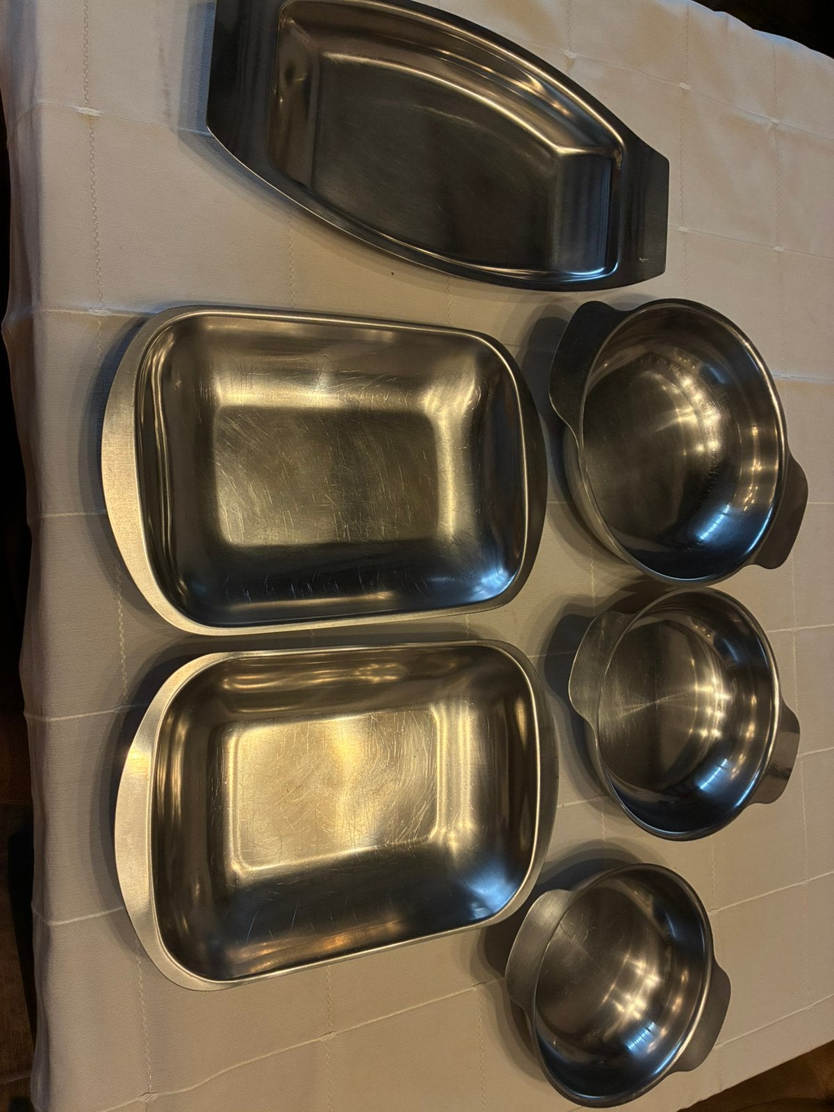 Inox schaaltjes, Huis en Inrichting, Ophalen, Gebruikt