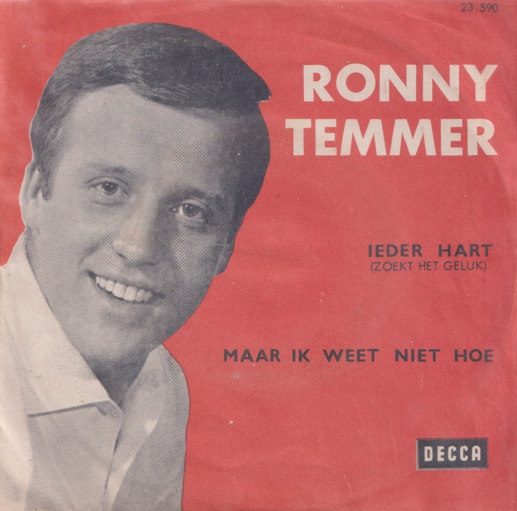 Ronny Temmer – Ieder hart / Maar ik weet niet hoe - Single, Enlèvement ou Envoi, Utilisé, 7 inch, En néerlandais