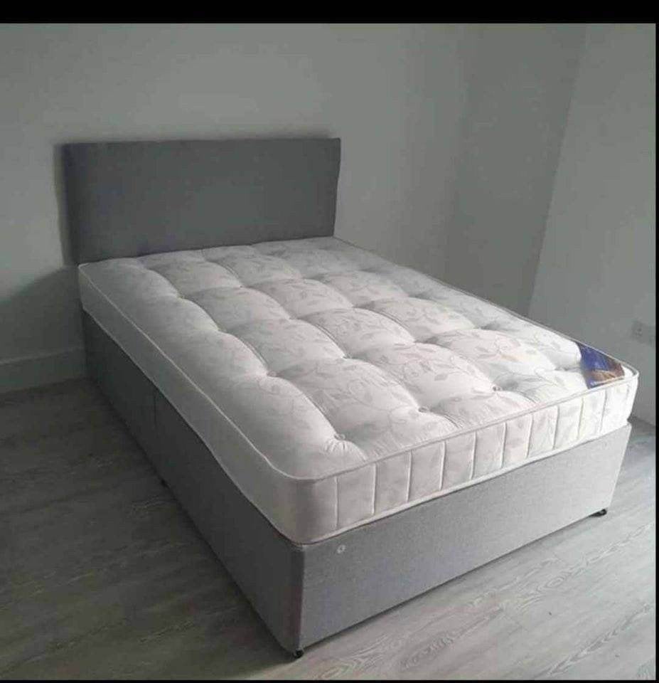 Bedframe van 140x200 cm inclusief matras, gratis thuisbezorg, Neuf, Enlèvement ou Envoi, Queen size, 140 cm