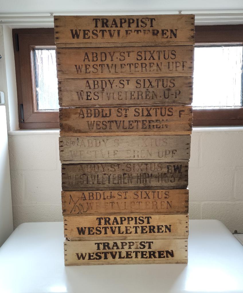 Lot de 9 casiers bière trappiste Westvleteren St Sixtus, Enlèvement