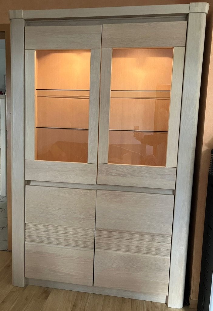 Ensemble salle à manger Karel Mintjens – chêne massif, Huis en Inrichting, Complete eetkamers, Gebruikt, Minder dan 4 stoelen