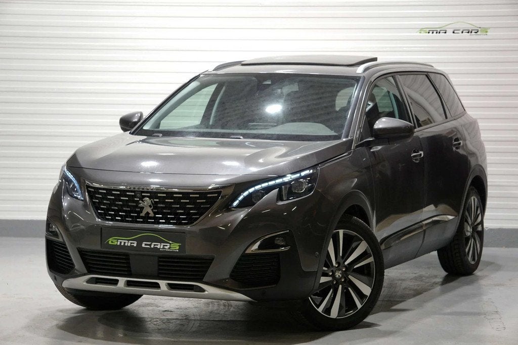 Peugeot 5008 5008 1.6 BlueHDi Allure-5 Zit-Nav-Pano-Garantie, Cuir, Argent ou Gris, Euro 6, Entreprise