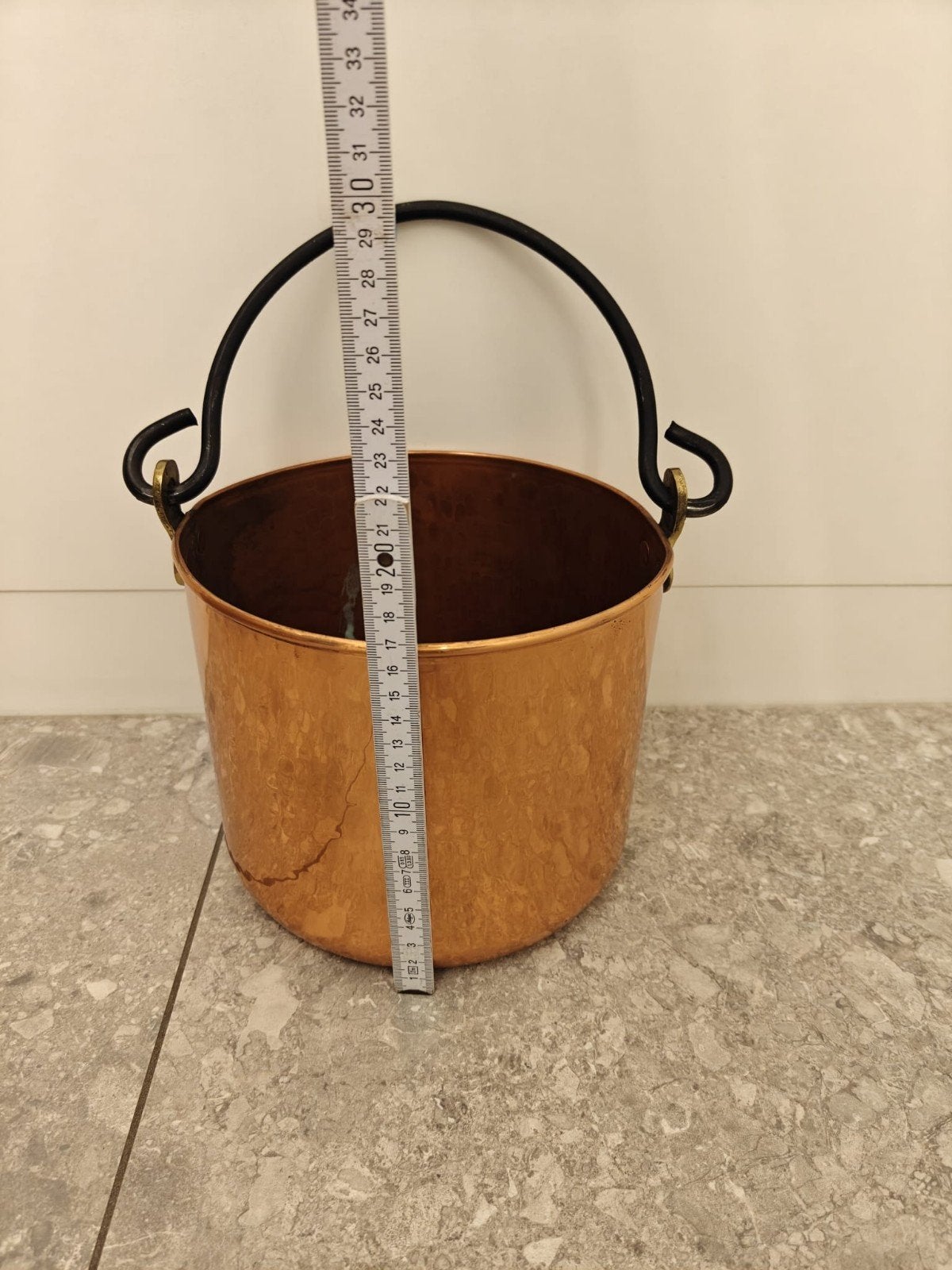 koperen ketel, Ophalen
