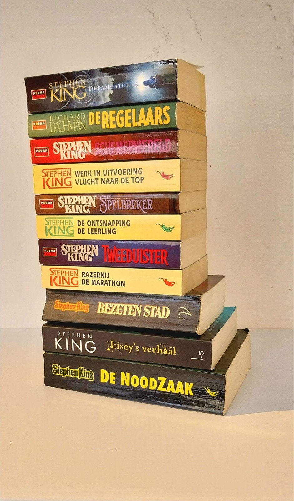 Stephen King boekenpakket 11 boeken Nederlands pb horror thr, Boeken, Ophalen of Verzenden, Gelezen, Stephen King, Amerika