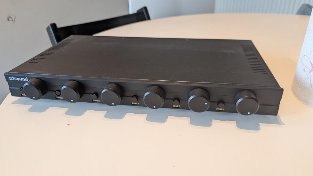 ArtSound SVC6 – Speaker Selector met Volumeregeling 6 Zones, Enlèvement