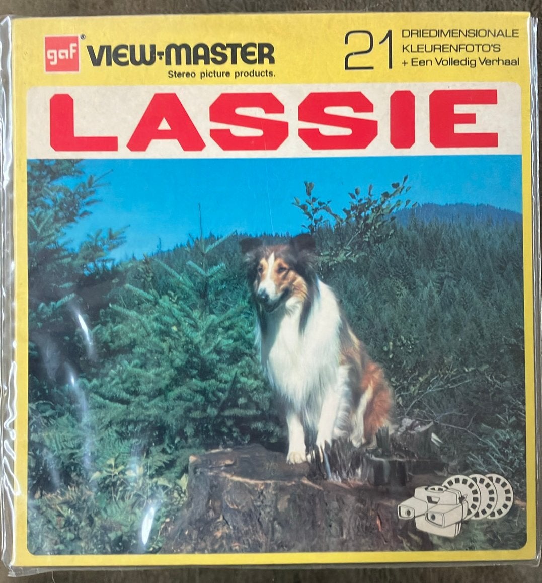 Viewmaster : Lassie (21 photos couleur en trois dimensions), Antiquités & Art, Enlèvement ou Envoi
