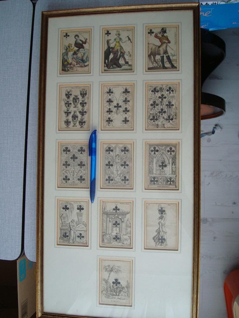 collection de cartes à jouer françaises1819 colorées main, Collections, Enlèvement, Comme neuf, Carte(s) à jouer