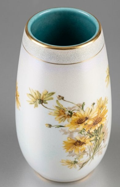 Flora Gouda Plateel vaas model Daisy, Antiek en Kunst, Ophalen of Verzenden