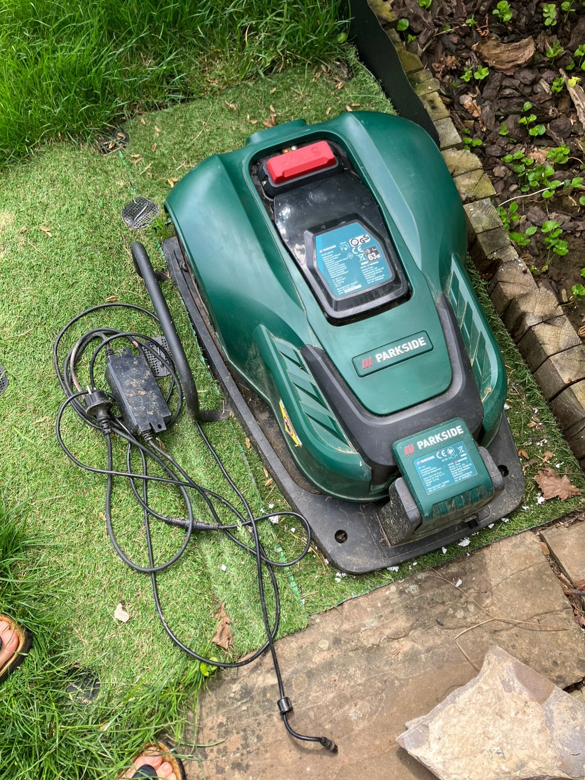 Robotmaaier Parkside, Tuin en Terras, Ophalen, Gebruikt