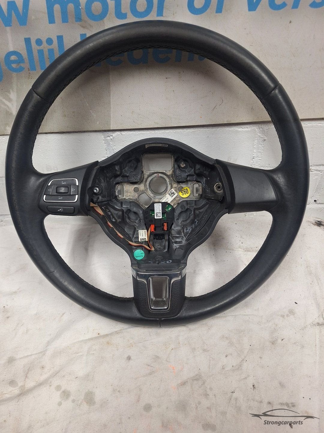 Stuurwiel stuur VW Polo 6R multifunctioneel leder, Auto-onderdelen, Gebruikt, -, Volkswagen, -