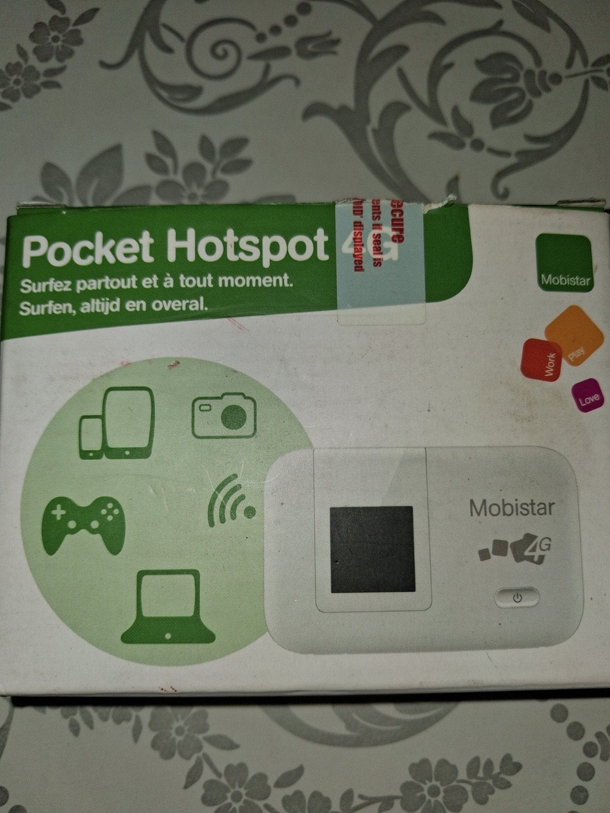 Pocket hotspot 4g mobistar, Ophalen