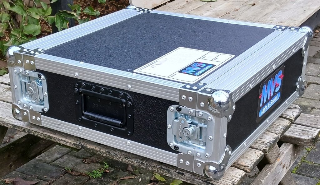 Flightcase 19 inch 3HE, dubbel deur (zwart), Ophalen of Verzenden, Zo goed als nieuw, Speaker of Versterker, Flightcase