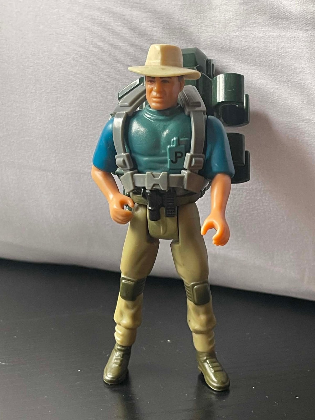 Jurassic Park Action figure Alen Grant 1993 met rugzak, Verzamelen, Ophalen of Verzenden, Gebruikt